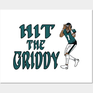 Jalen Hurts Hit The Griddy (Style 1) Posters and Art